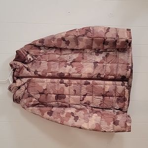 AK Burton Camo Camouflage Down Winter Coat Women's Size XL